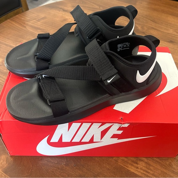 Nike Men’s Vista Sandals Size 13 Black Adjustable Strap Summer Sport Shoe NIB - Picture 10 of 10